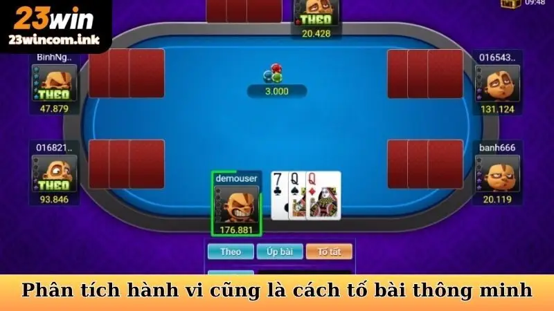Cách Tố Bài Liêng Thông Minh - Nâng Tầm Kỹ Năng Trên 23WIN 6 Phân tích hành vi cũng là cách tố bài Liêng thông minh