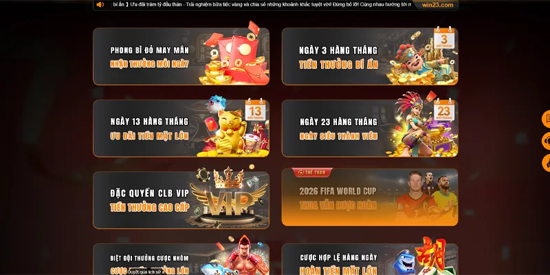 23WIN ⚜️ Link Trang Chủ 23win.com #1 Châu Á | Đăng ký +233K 44 Chương trình ưu đãi 23WIN ngập tràn